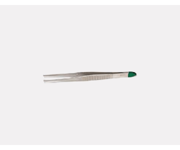 Forcep Gillies 1/2 Tooth 15cm Green Handle Sterile