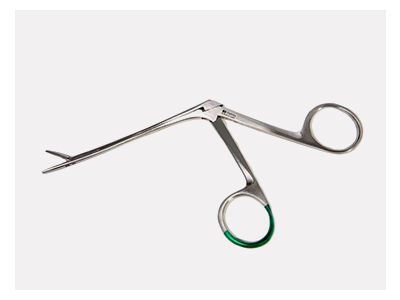 Forcep Hartmann Croc-Action 14cm Green Handle Sterile