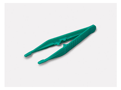 Forcep Plastic Green Sterile