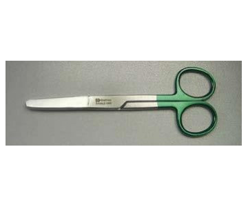 Scissors Dressing Green Handled 12.5cm or 13cm Sterile (3 options)